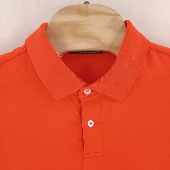 RLX Ralph Lauren Shirt Mens 2XL XXL Orange Polo Golf Performance Stretch - Picture 2 of 7